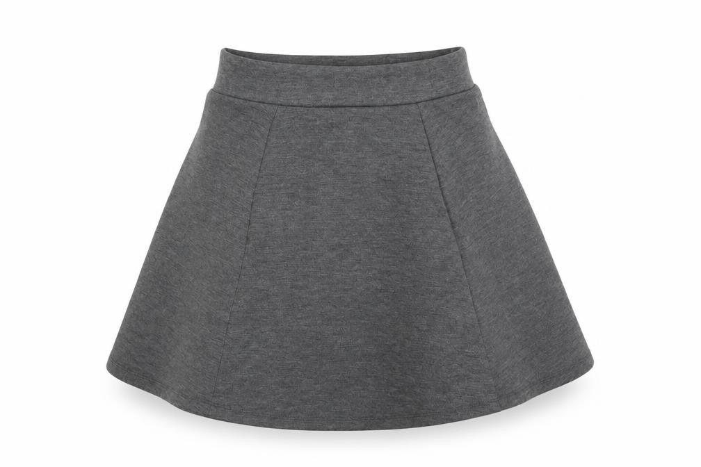 George Girls Grey  Polyester Skater Skirt Size 8-9 Years  Regular