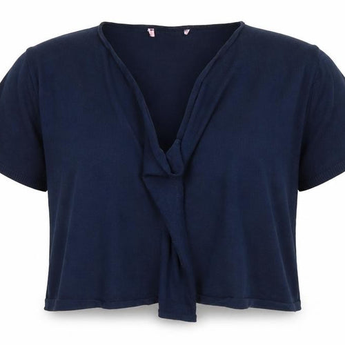Per Una Womens Blue Round Neck  Viscose Cardigan Jumper Size 14