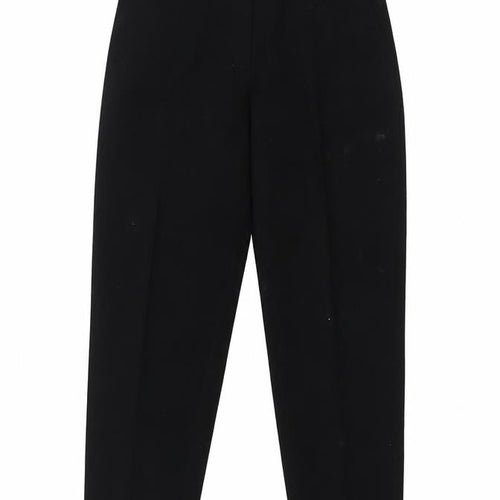 M&S Womens Black  Polyester Dress Pants Trousers Size 10 L25 in Regular