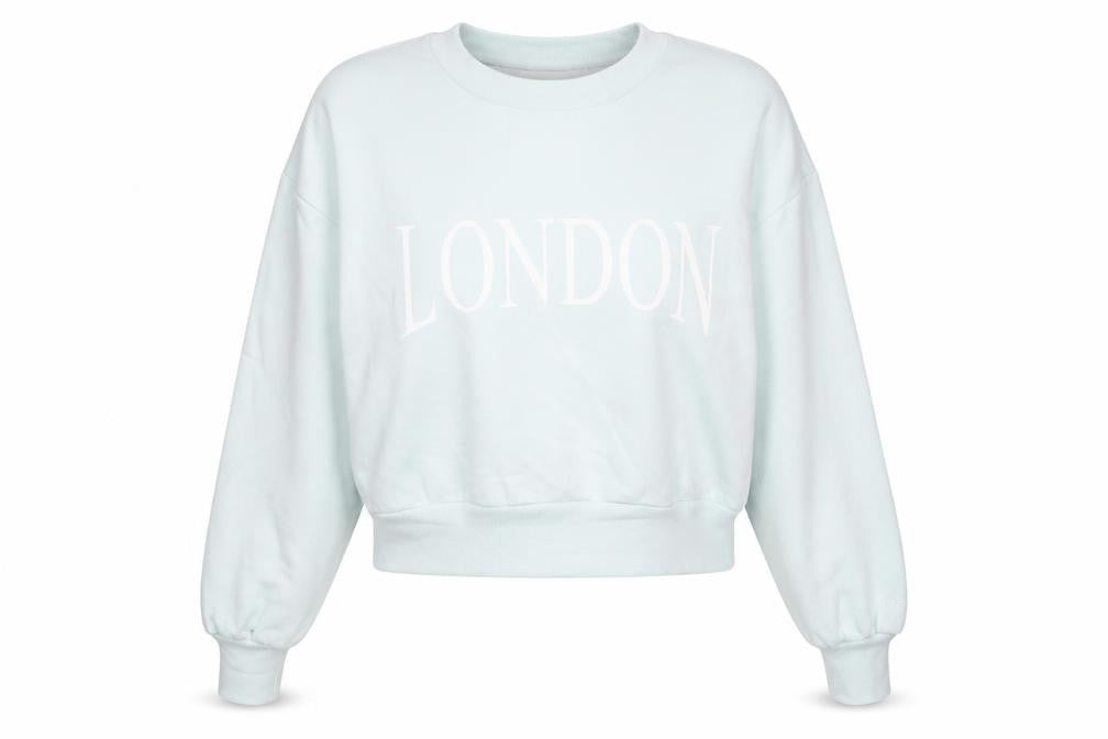 Boux Avenue Womens Blue  Cotton Pullover Sweatshirt Size 10   - LONDON