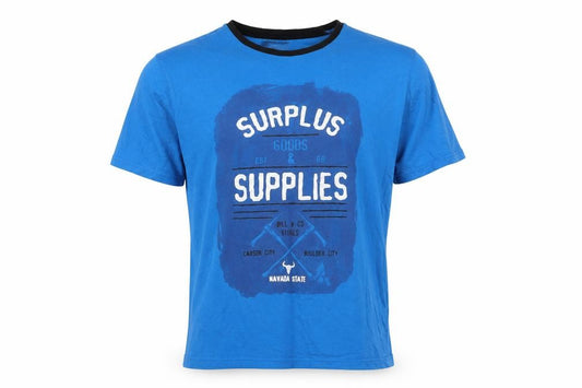 Studio Mens Blue Solid Cotton  Pyjama Top Size 2XL   - SURPLUS SUPPLIES
