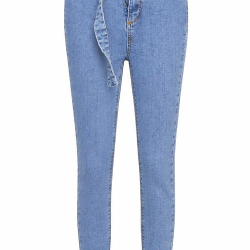 Primark Womens Blue  Cotton Skinny Jeans Size 6 L24 in Regular