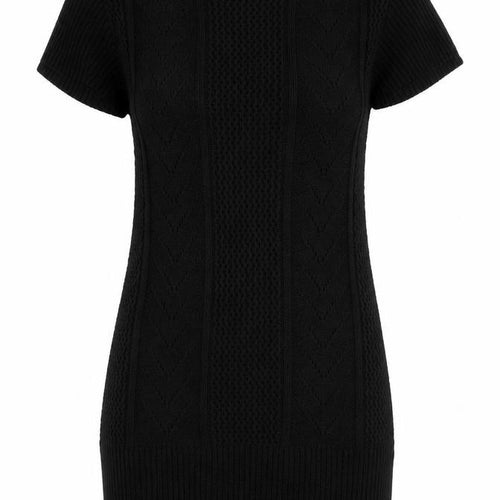 PRODIGY Womens Black Boat Neck  Acrylic Tunic Jumper Size M