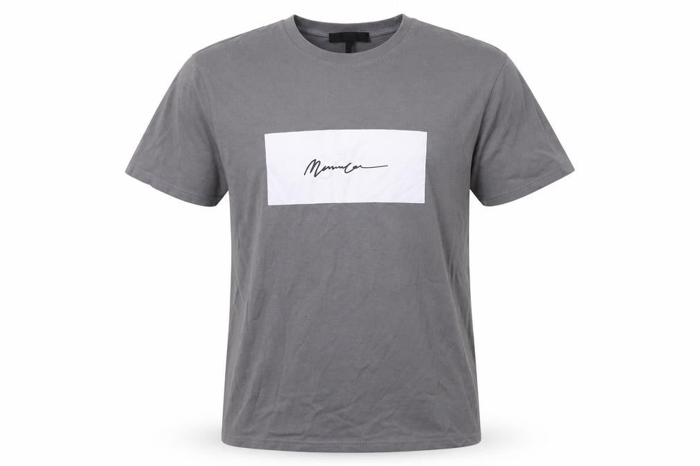 Mennace Mens Grey  Cotton  T-Shirt Size S Crew Neck
