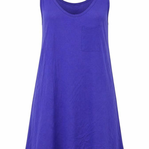 E-vie Womens Purple  Viscose A-Line  Size 10  Scoop Neck  - Slip Tank T-shirt