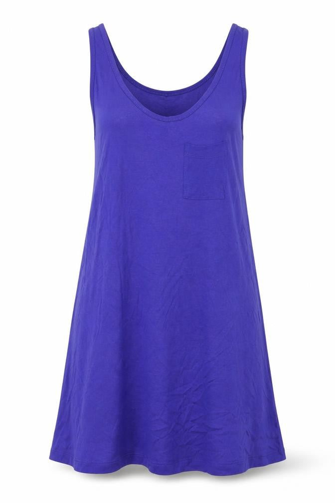 E-vie Womens Purple  Viscose A-Line  Size 10  Scoop Neck  - Slip Tank T-shirt