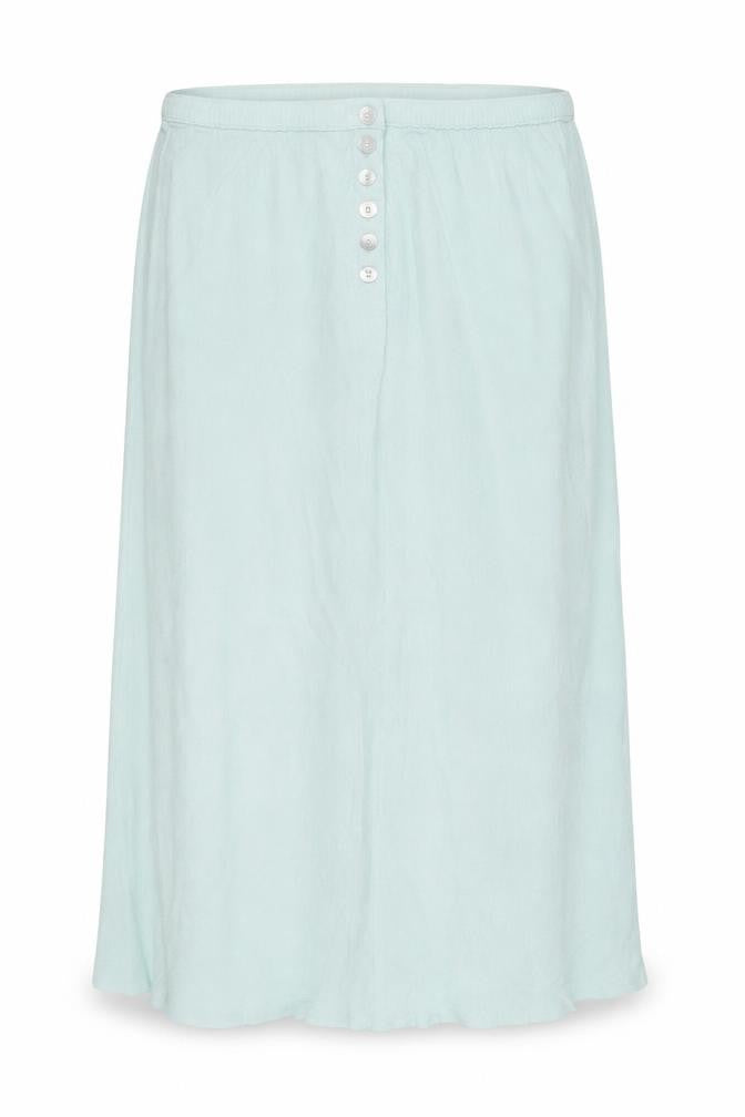 Preworn Womens Blue  Viscose A-Line Skirt Size 30 in