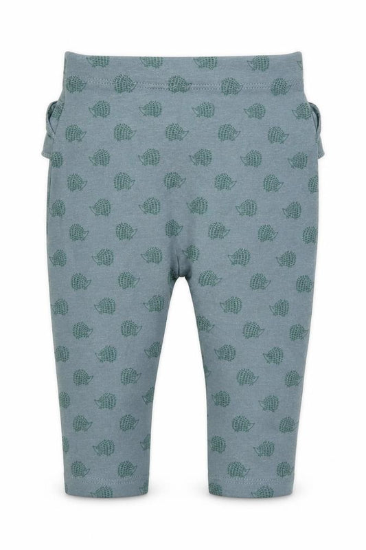 Front view of George Baby Green Cotton Jogger Leggings, size 3-6, Months