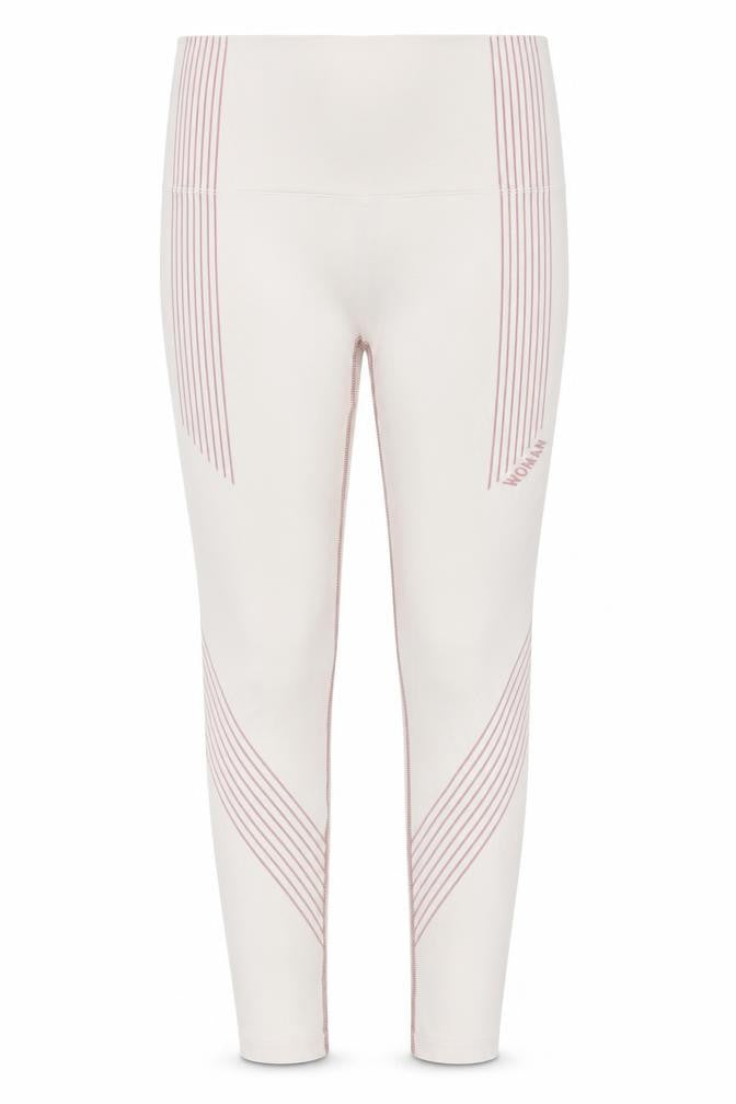 Boohoo Womens Pink Striped Polyester  Leggings Size M L29 in