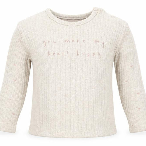 George Baby Beige Geometric Viscose Basic T-Shirt Size 12-18 Months Crew Neck