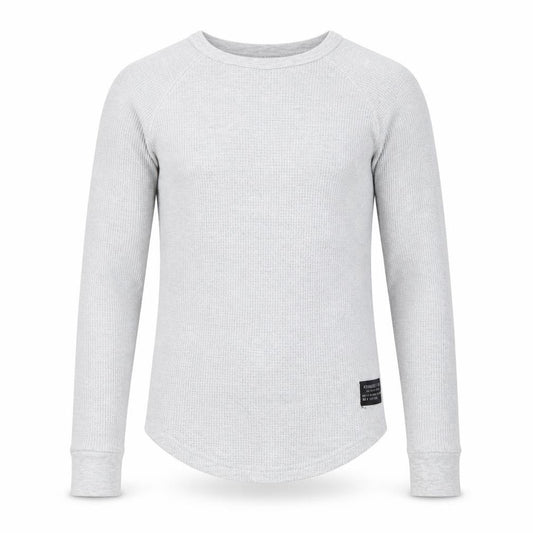 Front view of Primark men’s grey polyester pullover sweatshirt, size XS