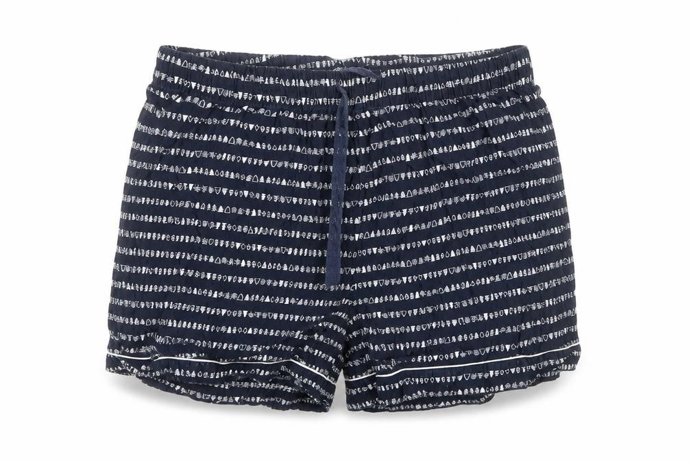 Pieces Womens Blue  Cotton Paperbag Shorts Size XL  Regular