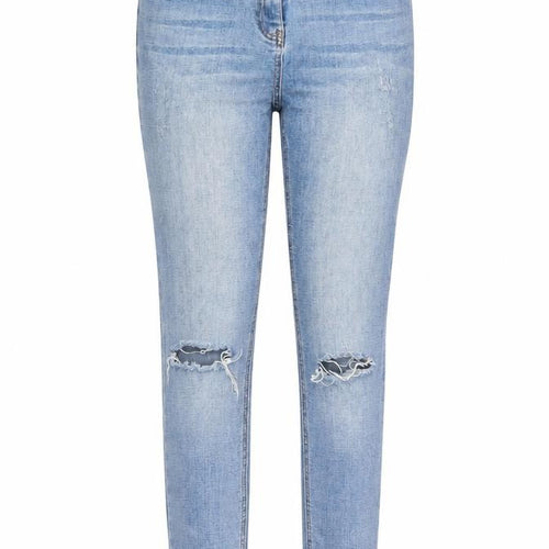 Matalan Womens Blue  Cotton Skinny Jeans Size 10 L29 in Regular