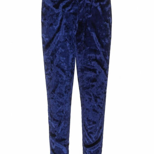 Preworn Womens Blue  Polyester Jogger Leggings Size S L25 in