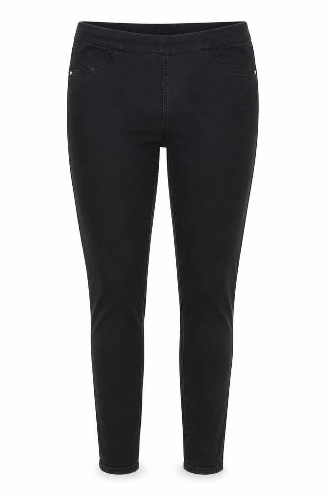 Papaya Womens Black  Polyester Jegging Trousers Size 10 L28 in Regular