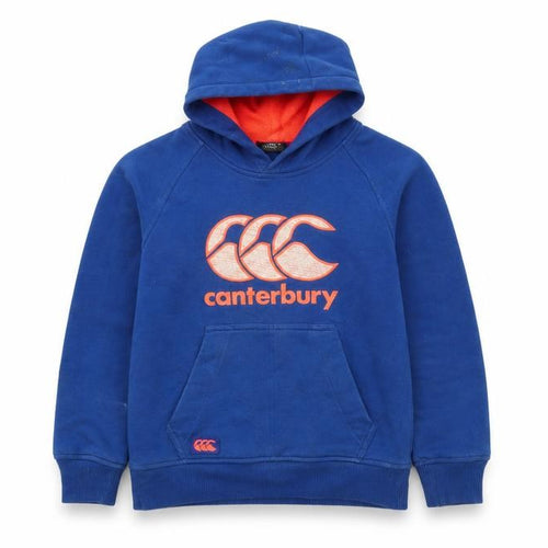 Canterbury Boys Blue  Cotton Pullover Hoodie Size 8 Years
