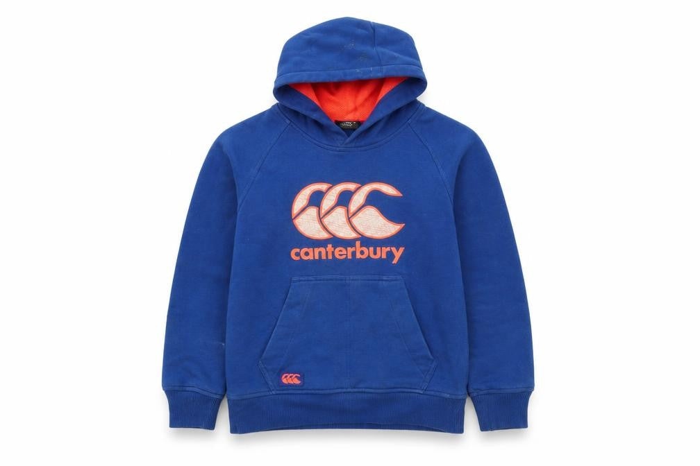 Canterbury Boys Blue  Cotton Pullover Hoodie Size 8 Years