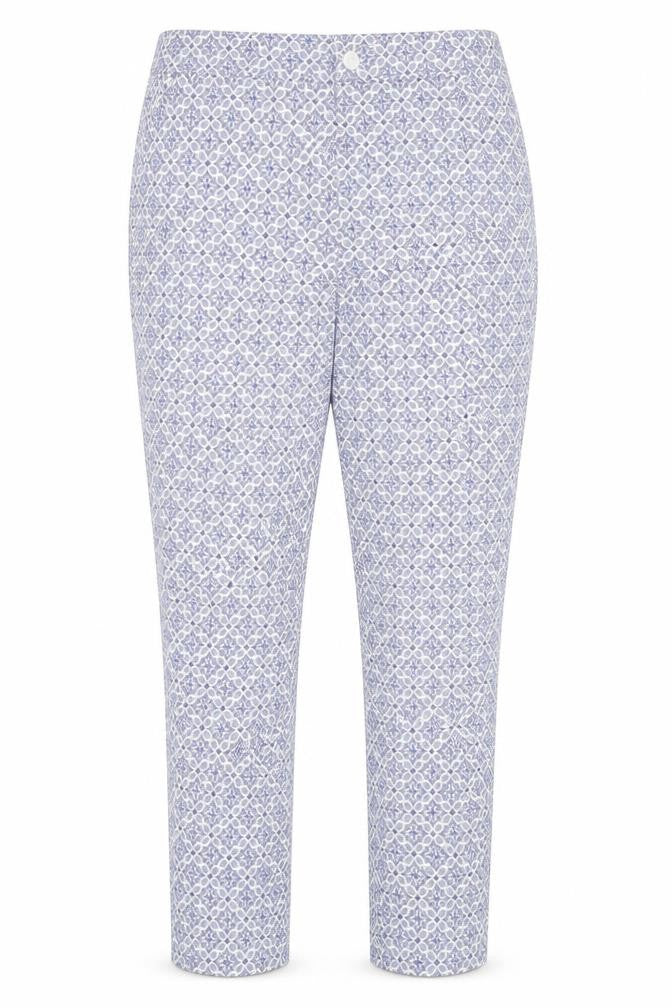 Dorothy Perkins Womens Multicoloured Argyle/Diamond Viscose Trousers  Size 10 L27 in Regular