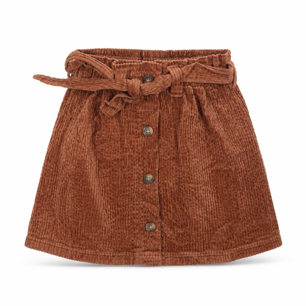 NEXT Girls Brown  Cotton A-Line Skirt Size 5 Years  Regular