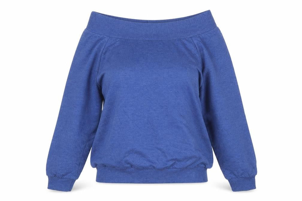 Peacocks Womens Blue  Polyester Pullover Sweatshirt Size 12