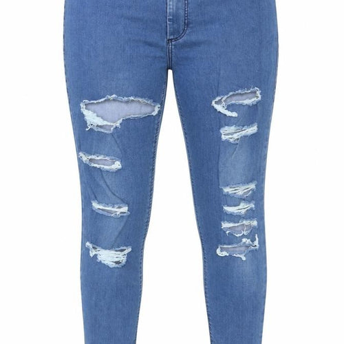 Topshop Womens Blue  Cotton Jegging Jeans Size 32 L32 in Regular