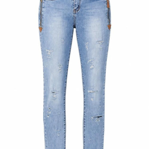 MISS RJ Womens Blue  Cotton Skinny Jeans Size 10 L28 in Regular