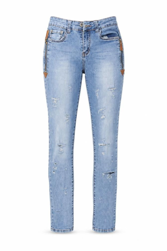 MISS RJ Womens Blue  Cotton Skinny Jeans Size 10 L28 in Regular