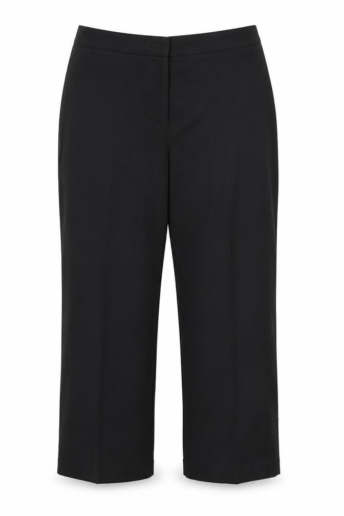 M&S Womens Black  Polyester Dress Pants Trousers Size 14 L26 in Regular