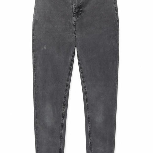 TU Womens Grey  Cotton Skinny Jeans Size 10 L25 in Regular