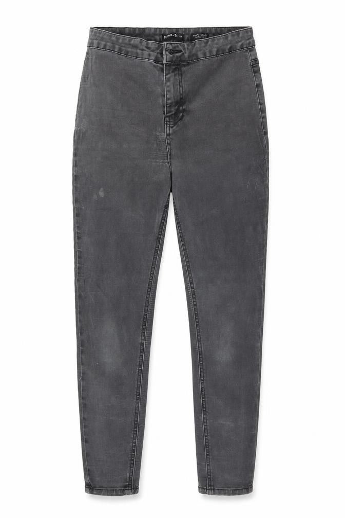 TU Womens Grey  Cotton Skinny Jeans Size 10 L25 in Regular