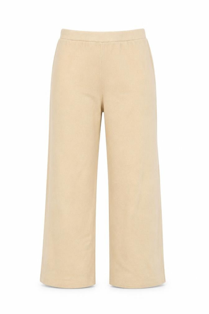 Front view of Zara women’s brown polyester trousers, size M, 27-inch leg regular