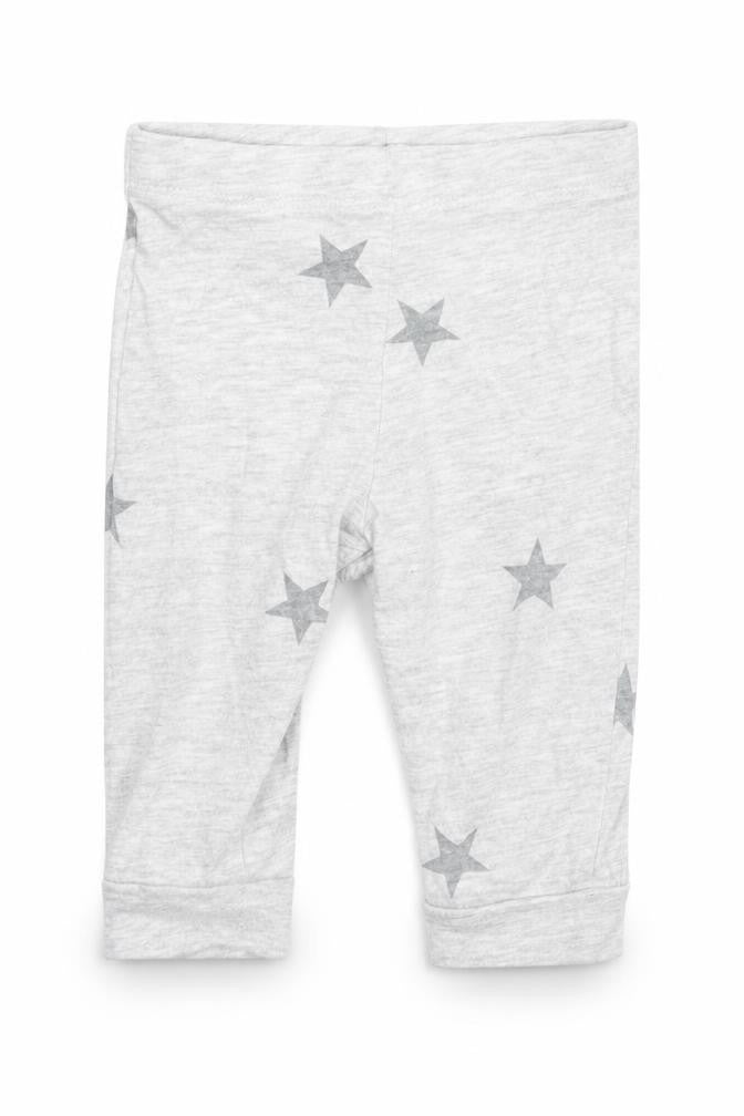 F&F Baby Grey Geometric Cotton  Pyjama Pants Size 3-6 Months