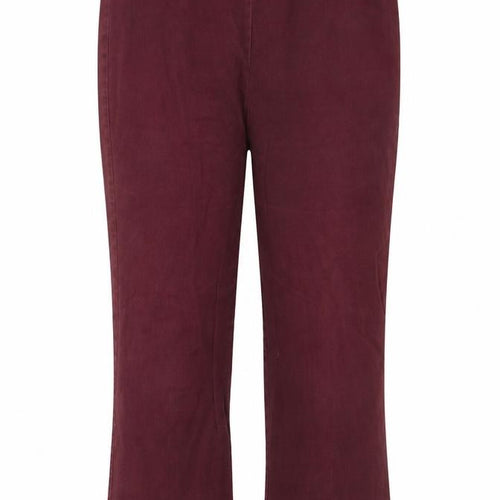 Berkertex Womens Red  Cotton Trousers  Size 14 L28 in Regular