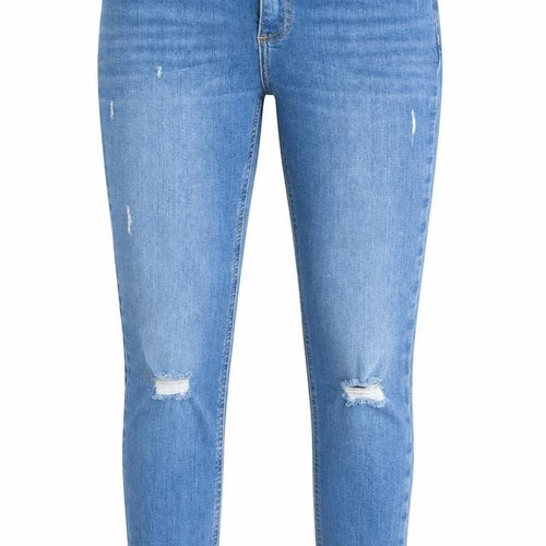 Denim & Co. Womens Blue   Straight Jeans Size 8 L28 in Regular