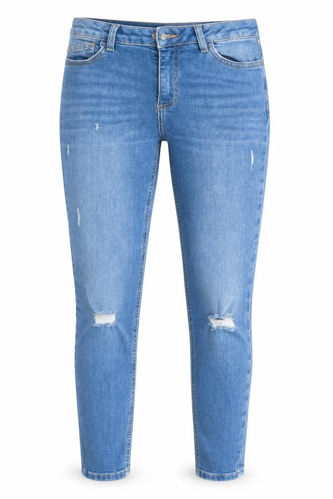 Denim & Co. Womens Blue   Straight Jeans Size 8 L28 in Regular