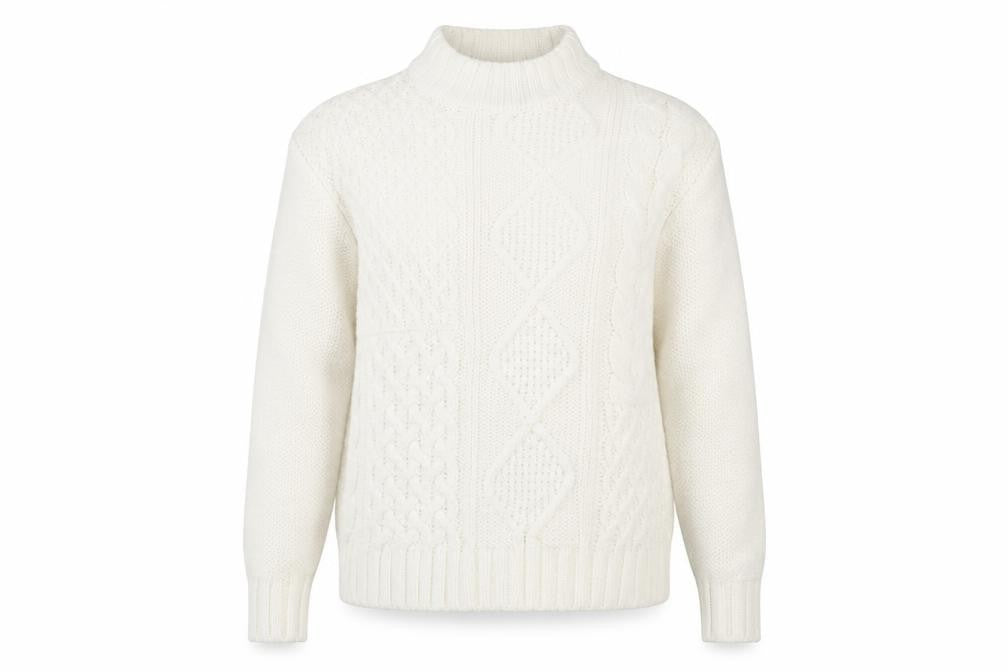 Peacocks Womens Beige High Neck  Acrylic Henley Jumper Size S
