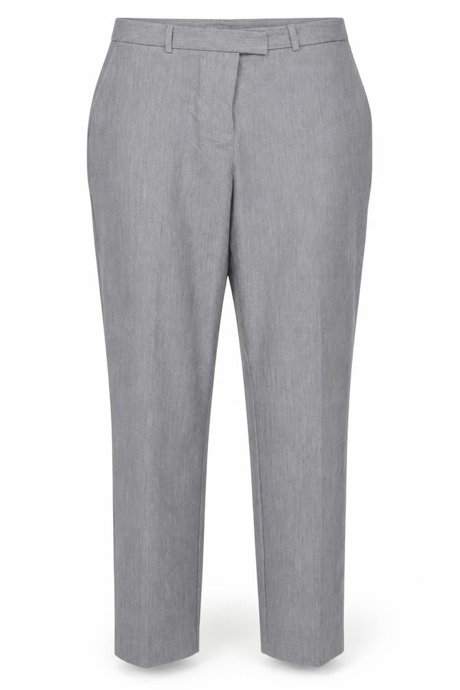 Matalan Womens Grey  Polyester Dress Pants Trousers Size 14 L36 in Regular