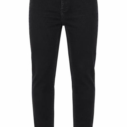 Topshop Mens Black  Cotton Skinny Jeans Size 34 in L25 in Regular  - Cropped