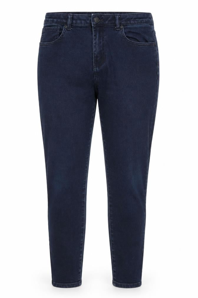 Avenue Denim Womens Blue  Cotton Skinny Jeans Size 14 L27 in Regular  - Indigo Mix