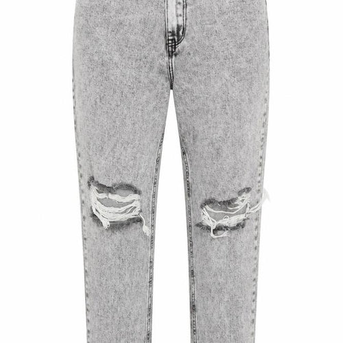 Misspap Womens Black  Cotton Skinny Jeans Size 10 L27 in Regular  - Black Grey Stonewash