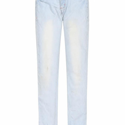 Blue System Womens Blue  Cotton Skinny Jeans Size 10 L26 in Regular