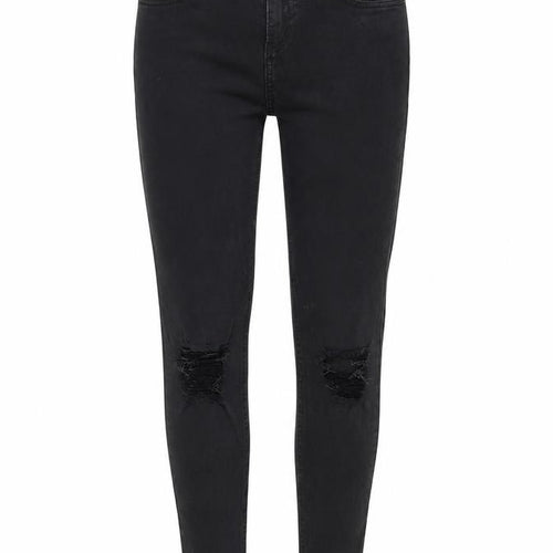 Hera Womens Black  Cotton Skinny Jeans Size S L28 in Regular Zip