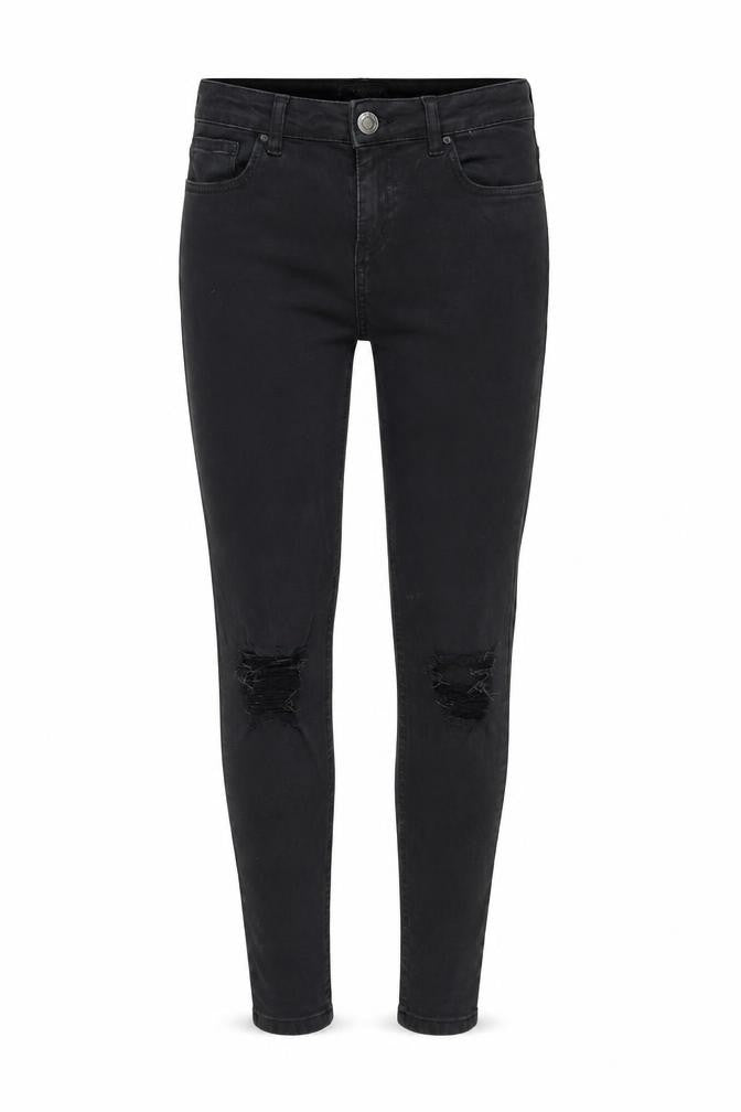 Hera Womens Black  Cotton Skinny Jeans Size S L28 in Regular Zip