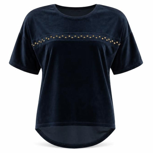 House of Fashion Womens Blue Round Neck  Polyester Pullover Jumper Size M