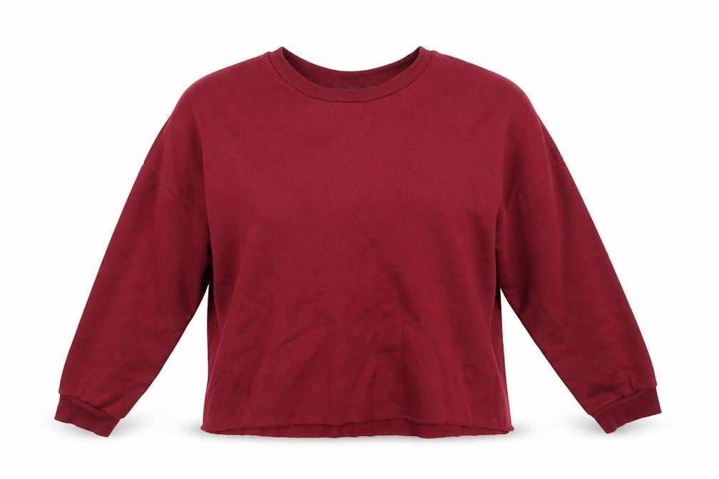 Primark Womens Red Round Neck  Polyester Pullover Jumper Size L