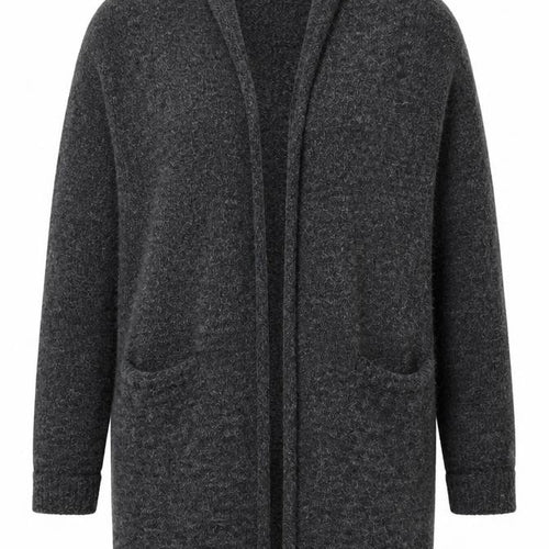 Garance Womens Grey V-Neck  Acrylic Cardigan Jumper Size S