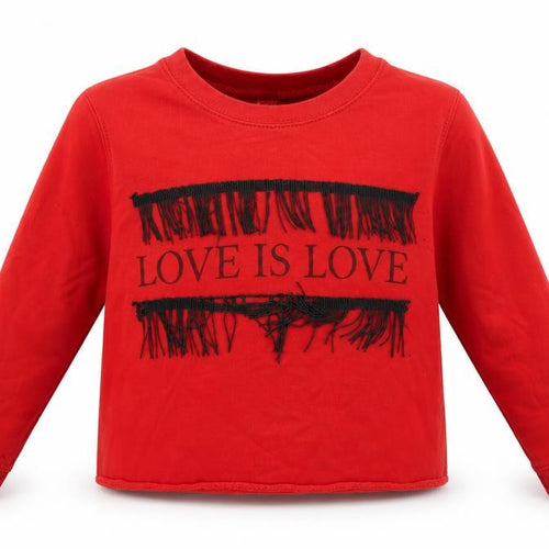 River Island Girls Red Round Neck  Cotton Pullover Jumper Size 7-8 Years