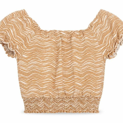 George Girls Multicoloured Animal Print Cotton Basic Blouse Size 6-7 Years Boat Neck