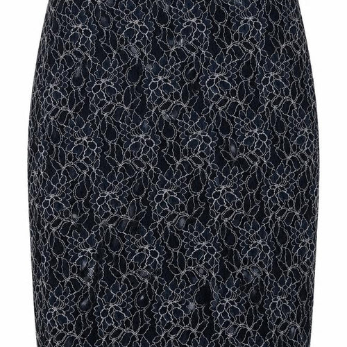Lavitta Womens Blue Floral Nylon A-Line Skirt Size 16