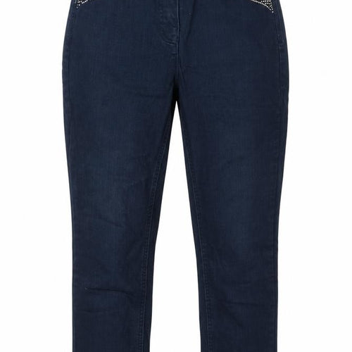 Savoir Womens Blue  Cotton Straight Jeans Size 12 L28 in Regular